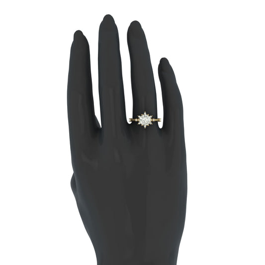 Anillo Compromiso Engaste Multipunta