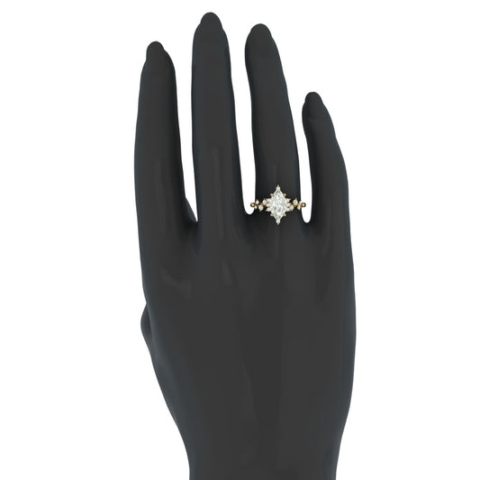 Anillo Vintage con Piedra Marquis