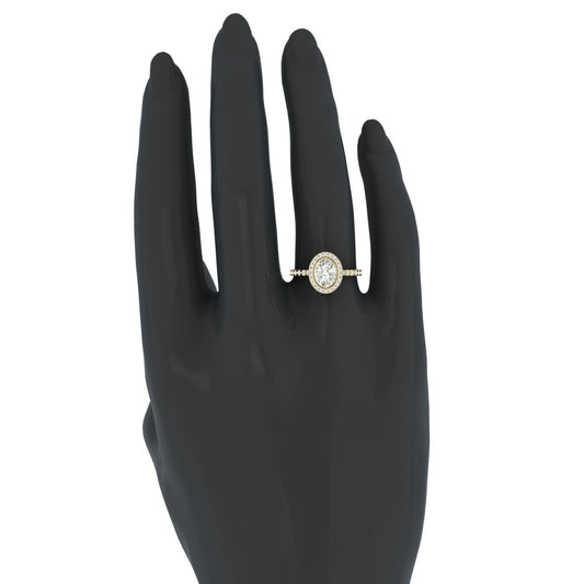Anillo Compromiso Vintage Moderno