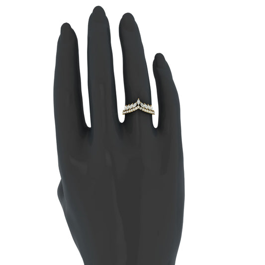 Anillo Boda Perfil Oval con Marquesas