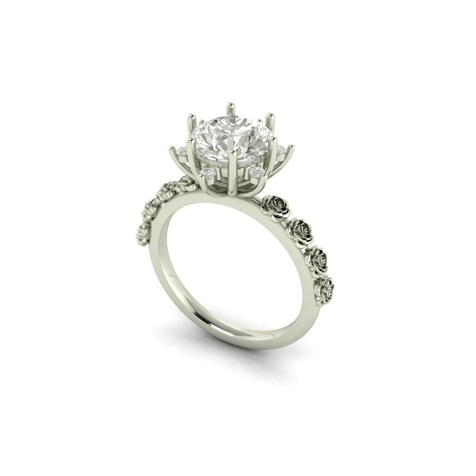 Anillo Redondo con Engaste Multipunta