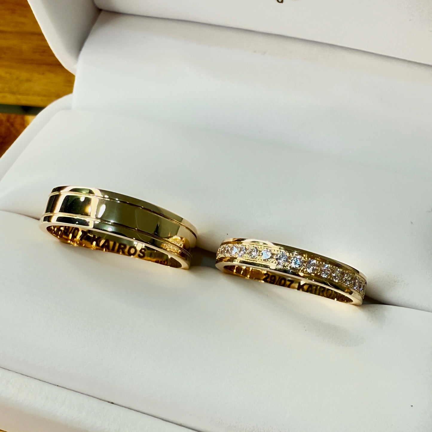 Par de anillos de boda