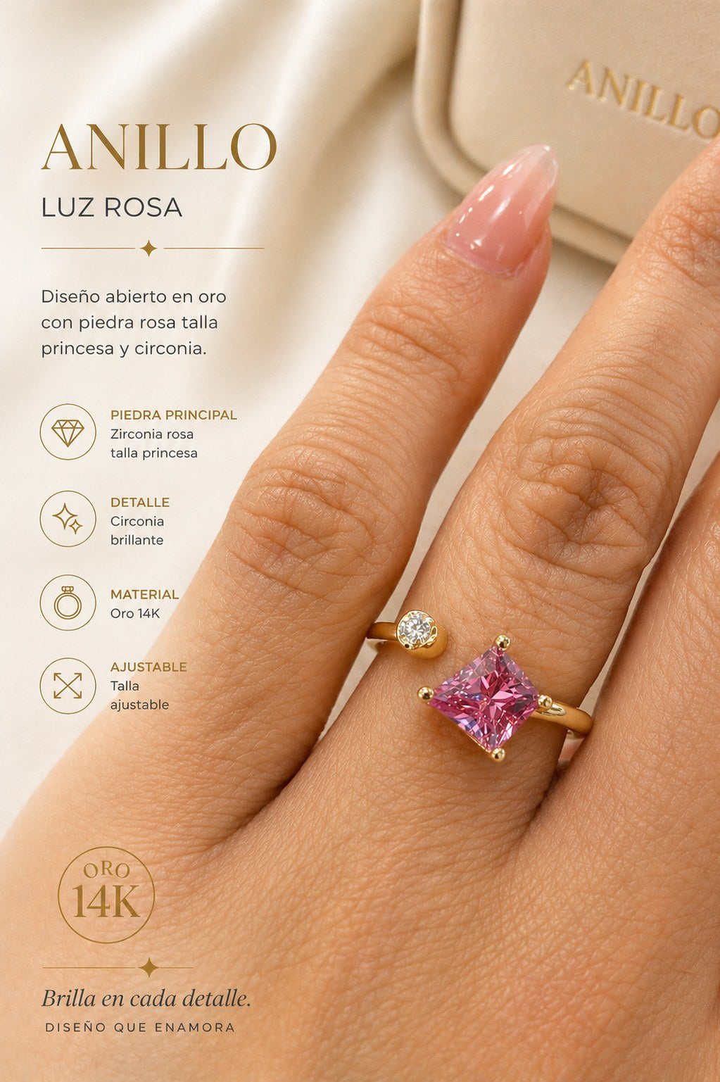Anillo Casual para Mujer en Oro 10k — Mod. 3