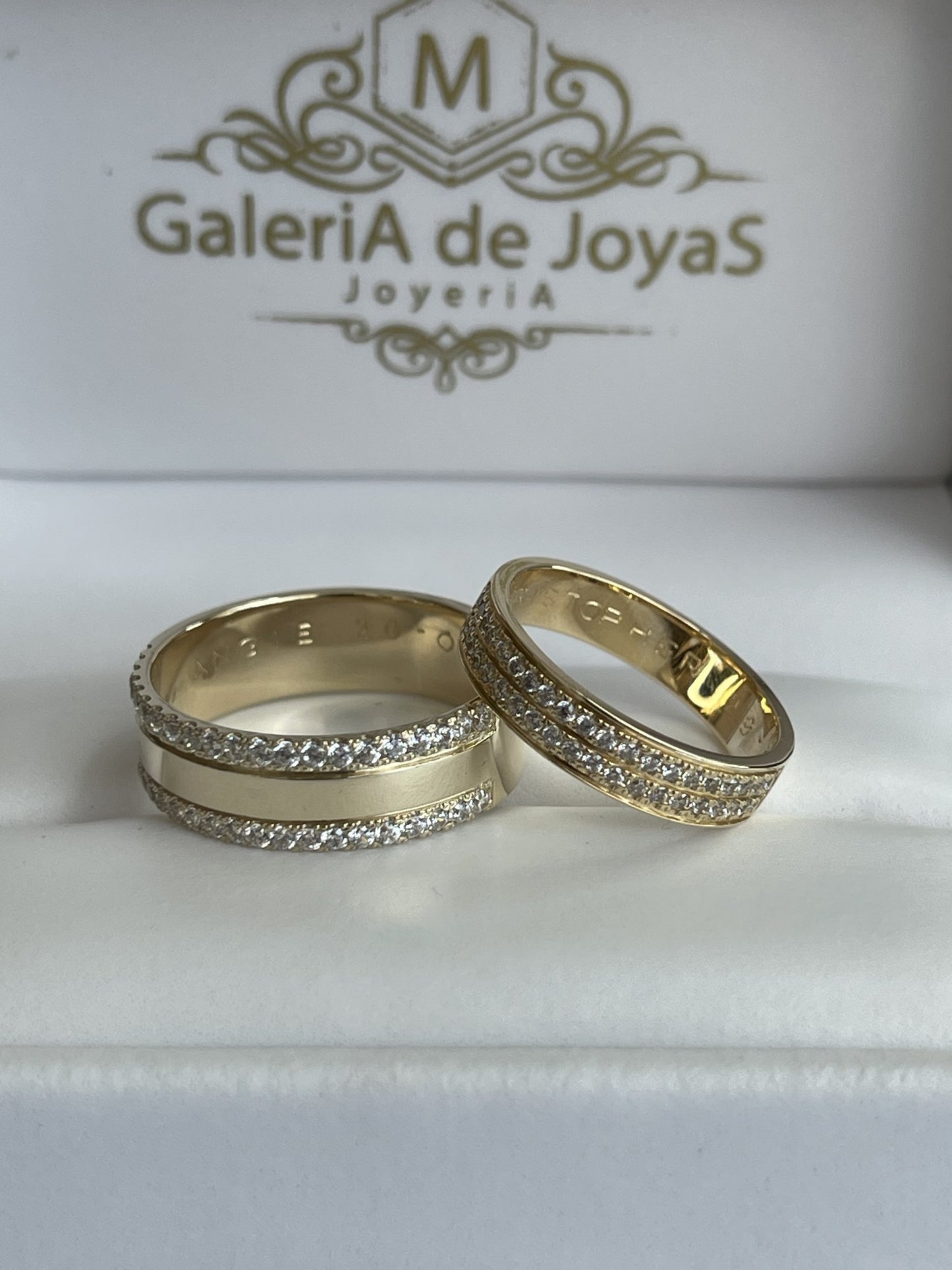 Dúo de Matrimonio en Oro 10k — Mod. 39