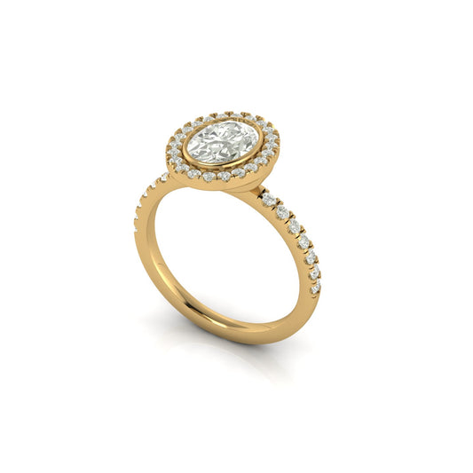 Anillo Compromiso Vintage Moderno