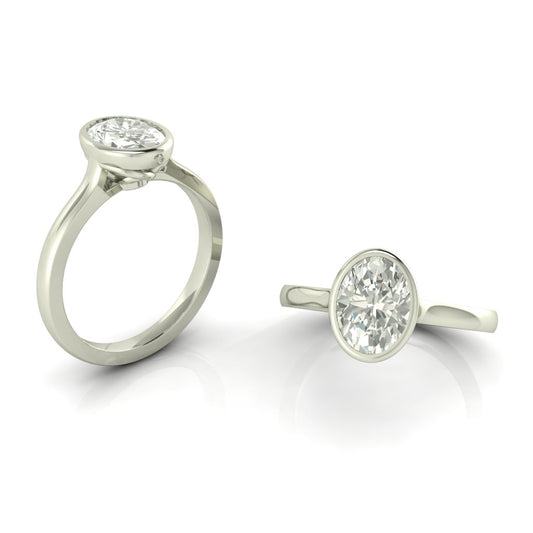 Anillo Minimalista Engaste Bisel