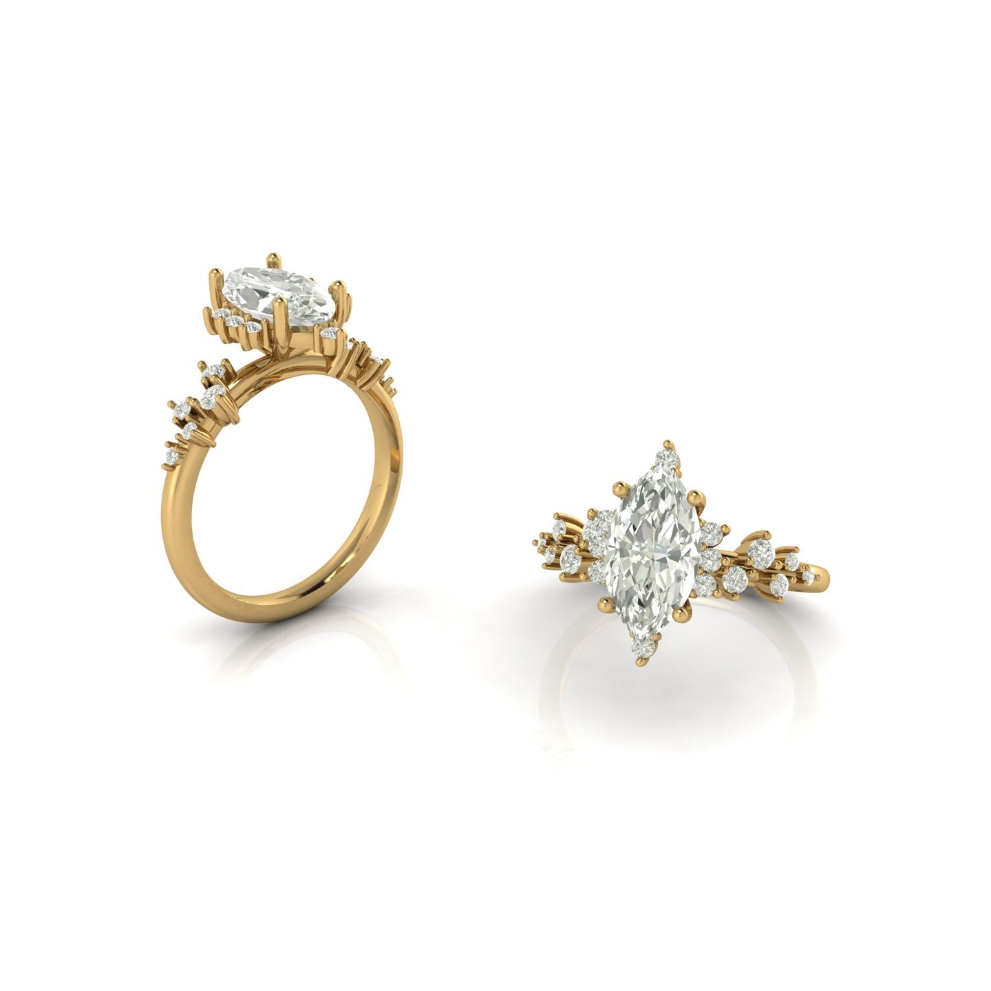 Anillo Vintage con Piedra Marquis