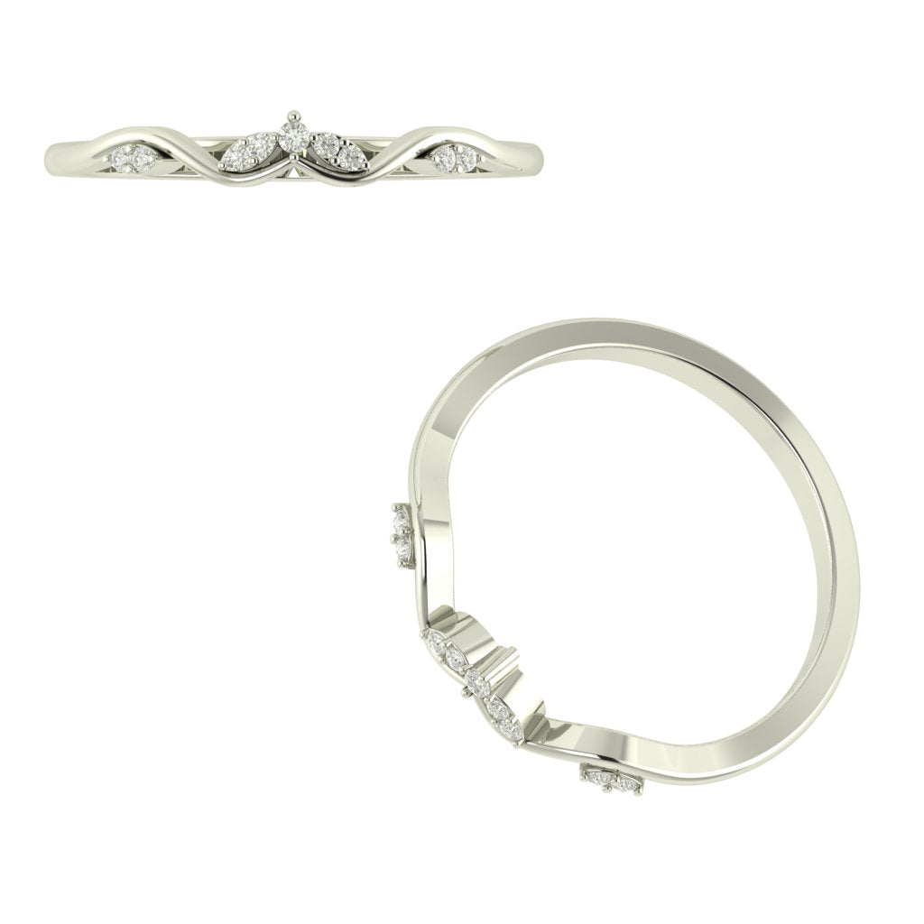 Anillo Lazo Elegance con Pavé