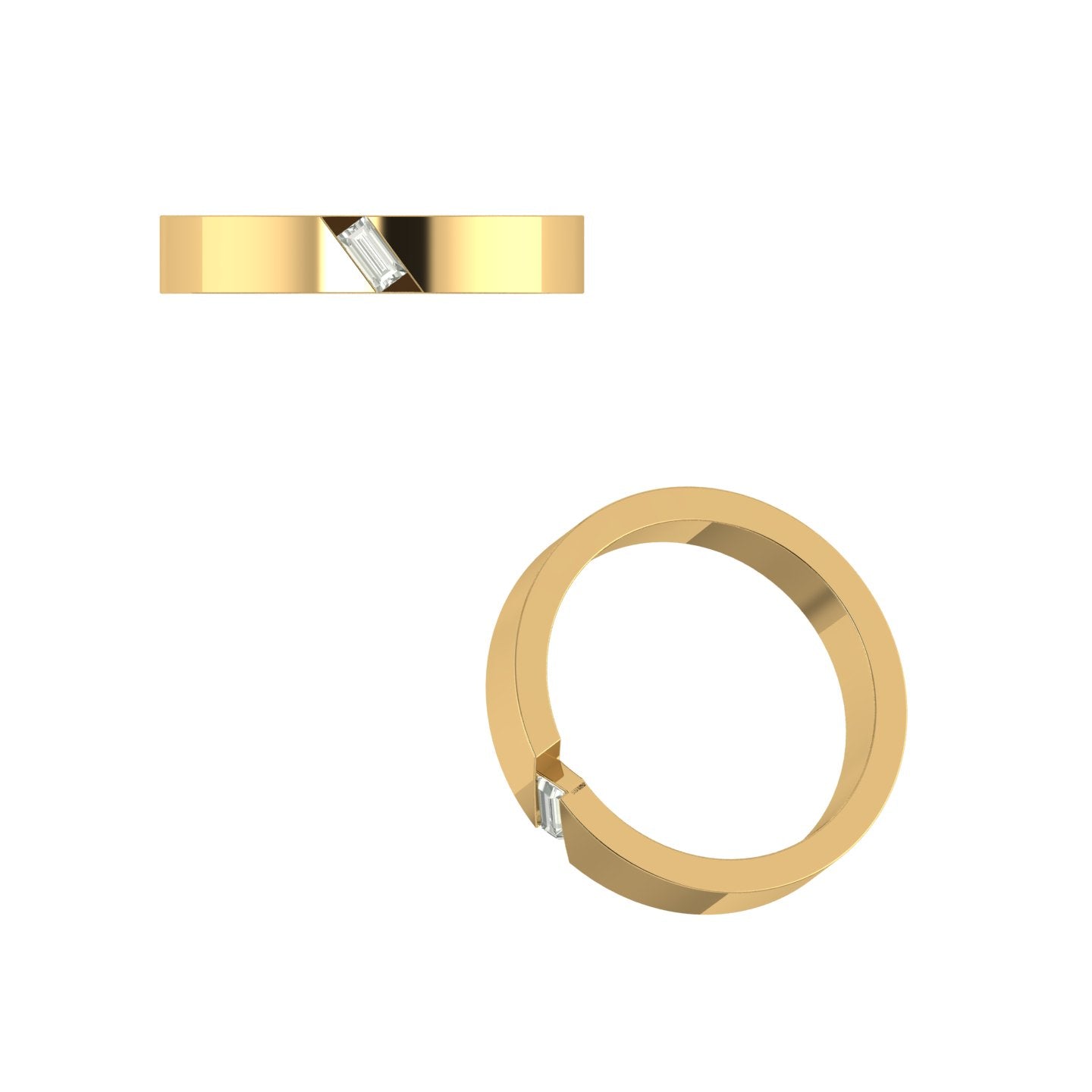 Anillo de Boda Royal Baguette