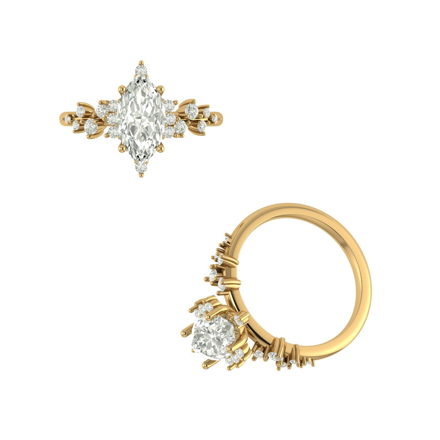 Anillo Vintage con Piedra Marquis