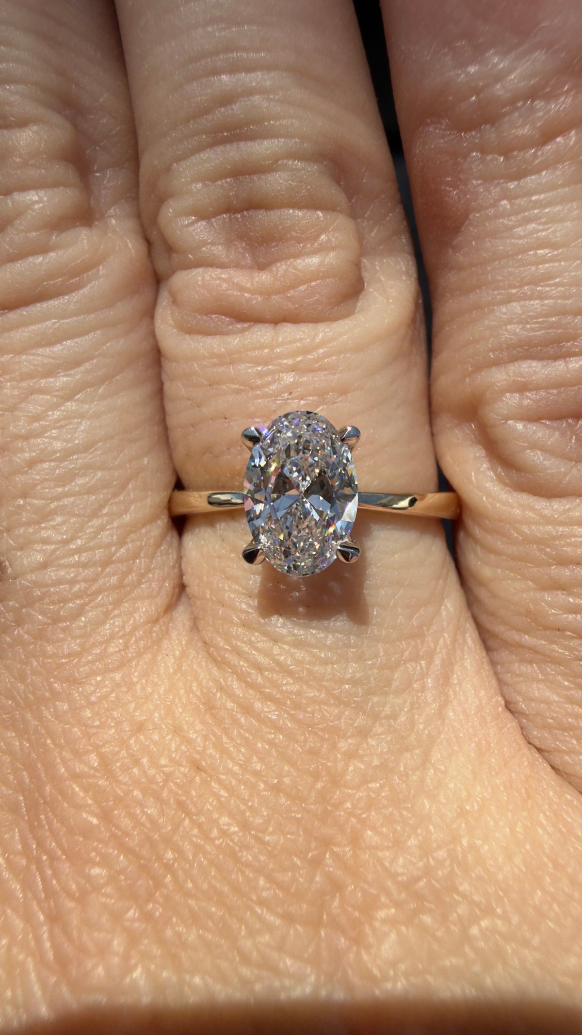 Anillo compromiso solitario