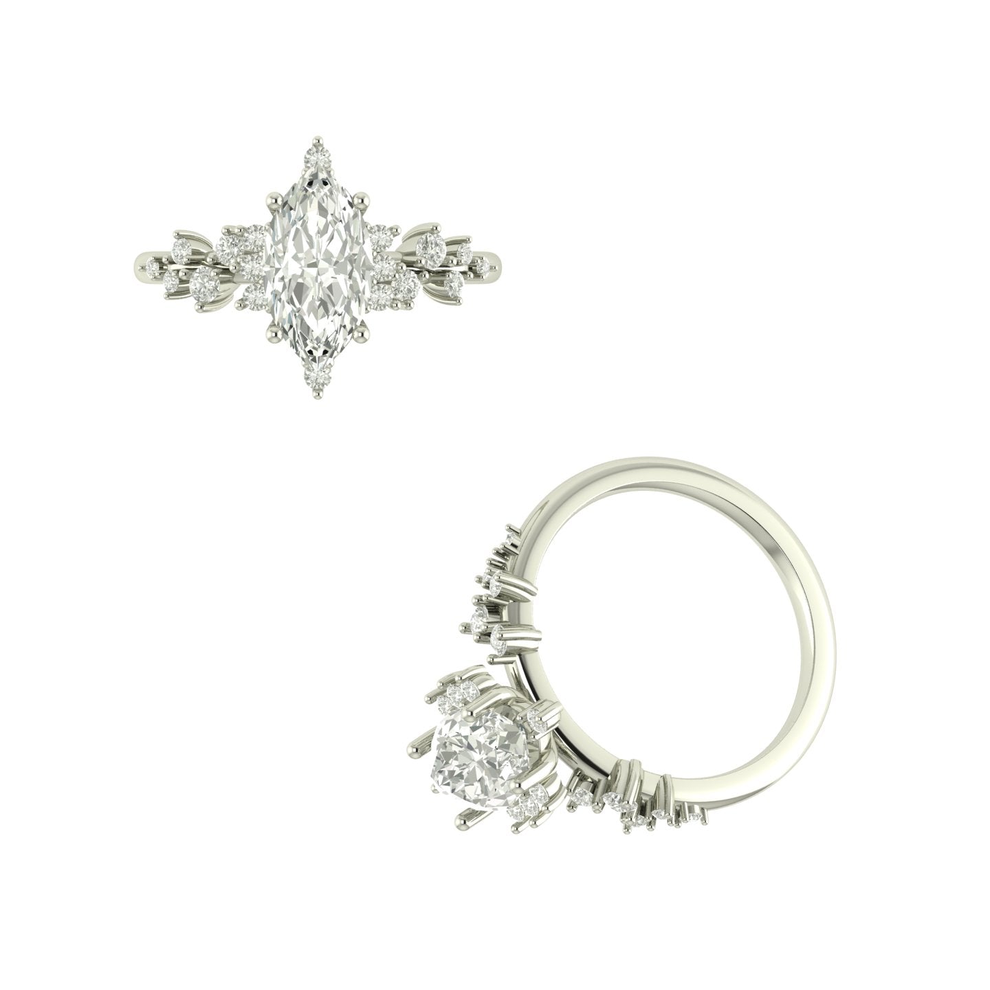 Anillo Vintage con Piedra Marquis