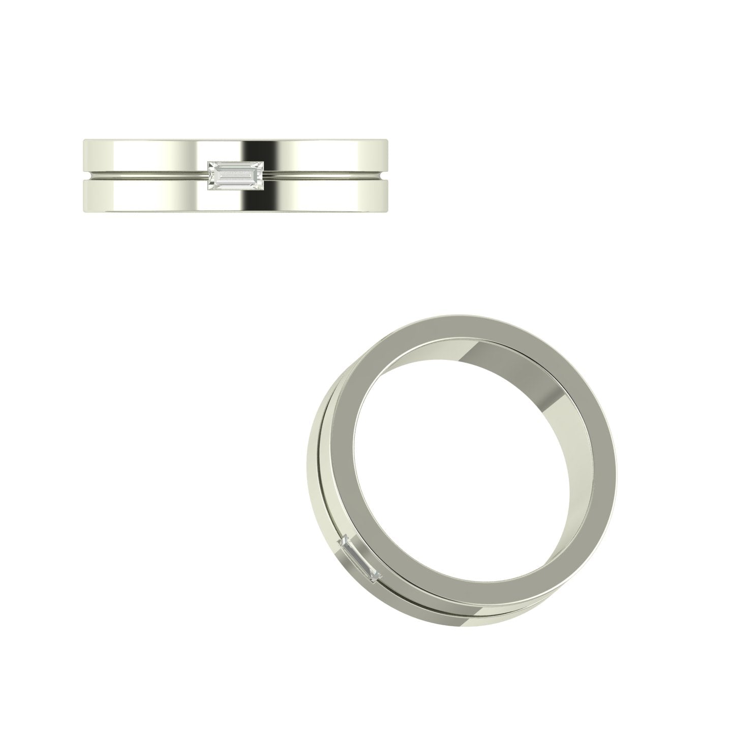 Anillo Baguette Royale Minimalista