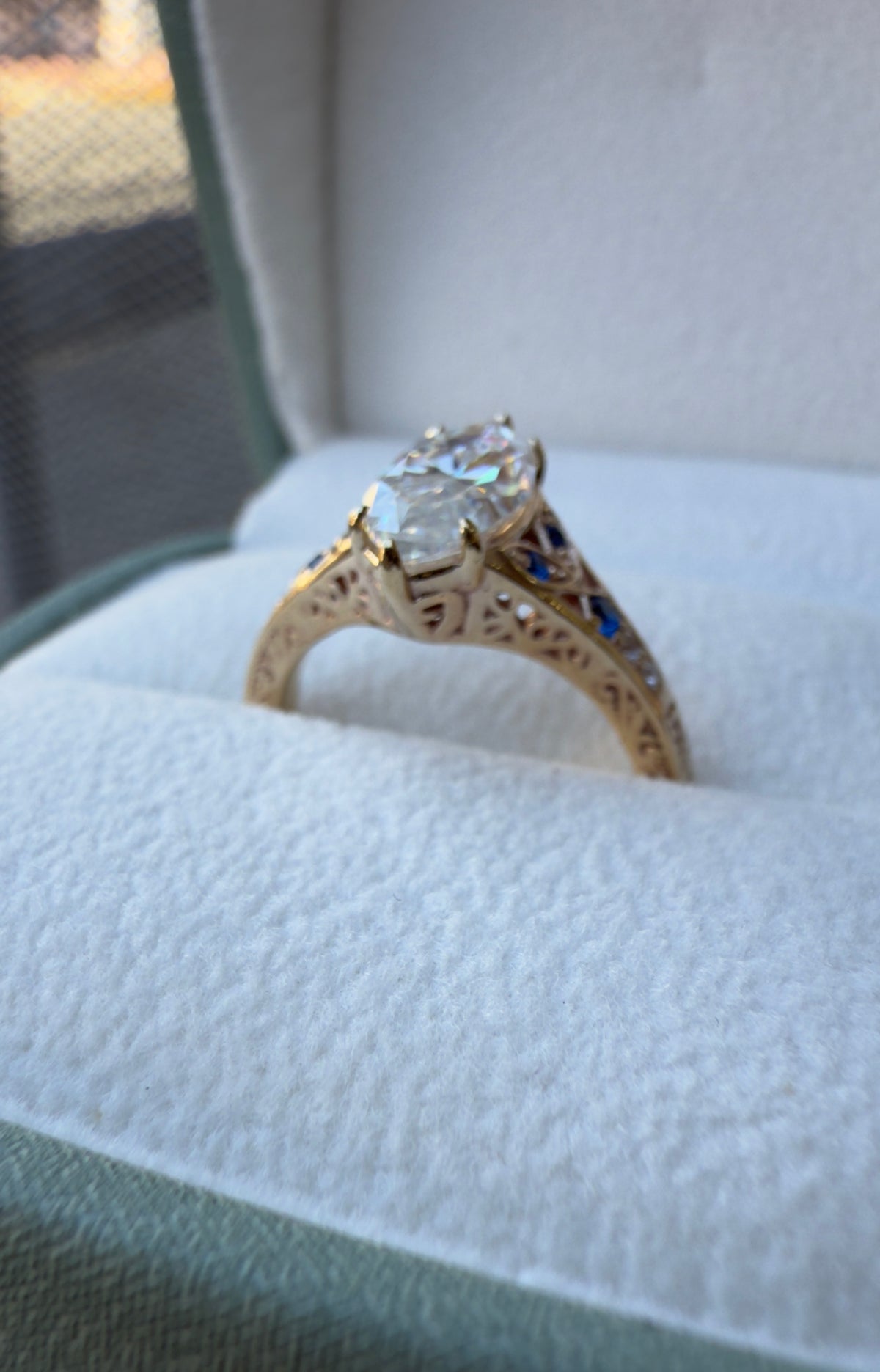 Anillo de Compromiso Corte Marquise — Mod. 5