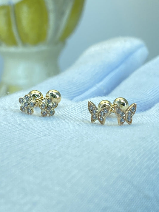 Aretes en Oro 10k — Mod. 9