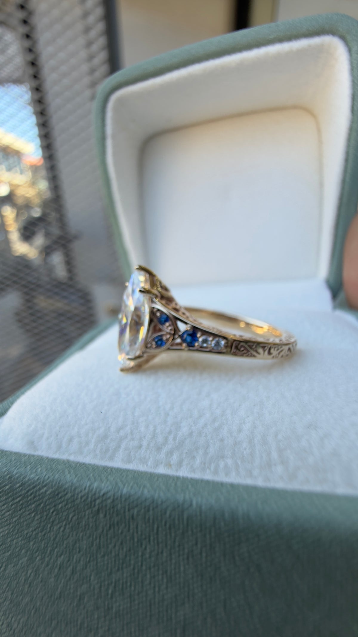 Anillo de Compromiso Corte Marquise — Mod. 5