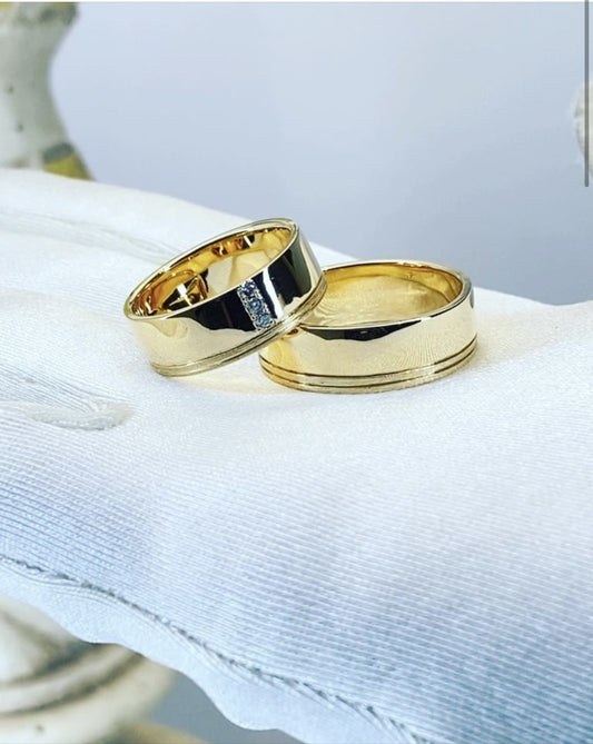 Dúo de Matrimonio en Oro 10k — Mod. 10