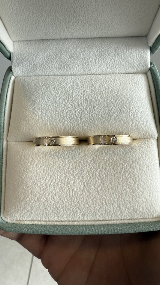 Dúo de Matrimonio en Oro 10k — Mod. 35
