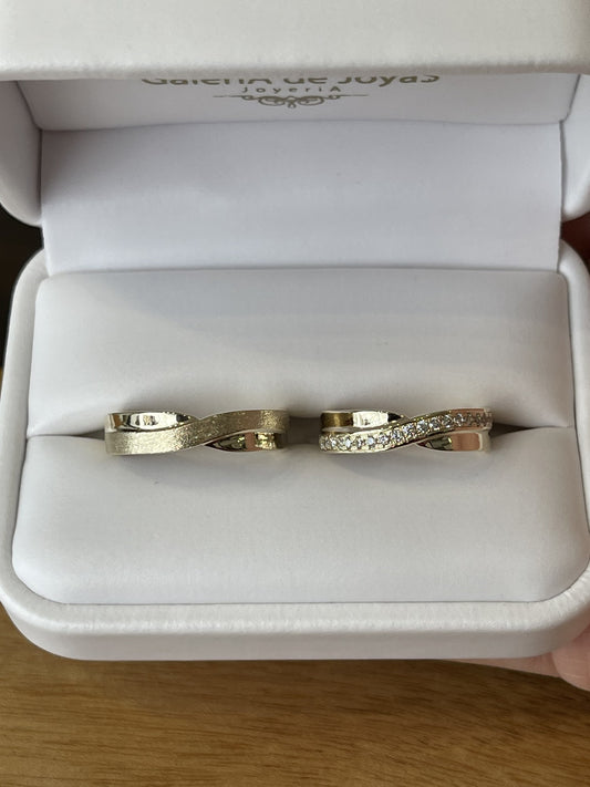 Dúo de Matrimonio en Oro 10k — Mod. 56