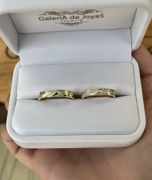 Dúo de Matrimonio en Oro 10k — Mod. 59