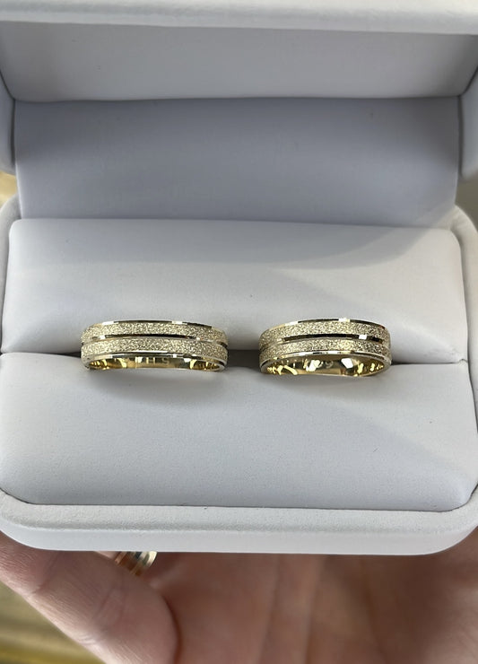 Dúo de Matrimonio en Oro 10k — Mod. 61