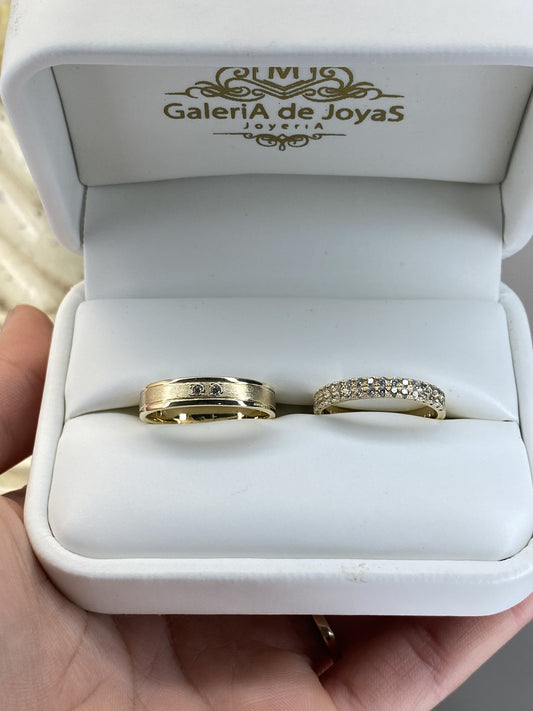 Dúo de Matrimonio en Oro 10k — Mod. 64