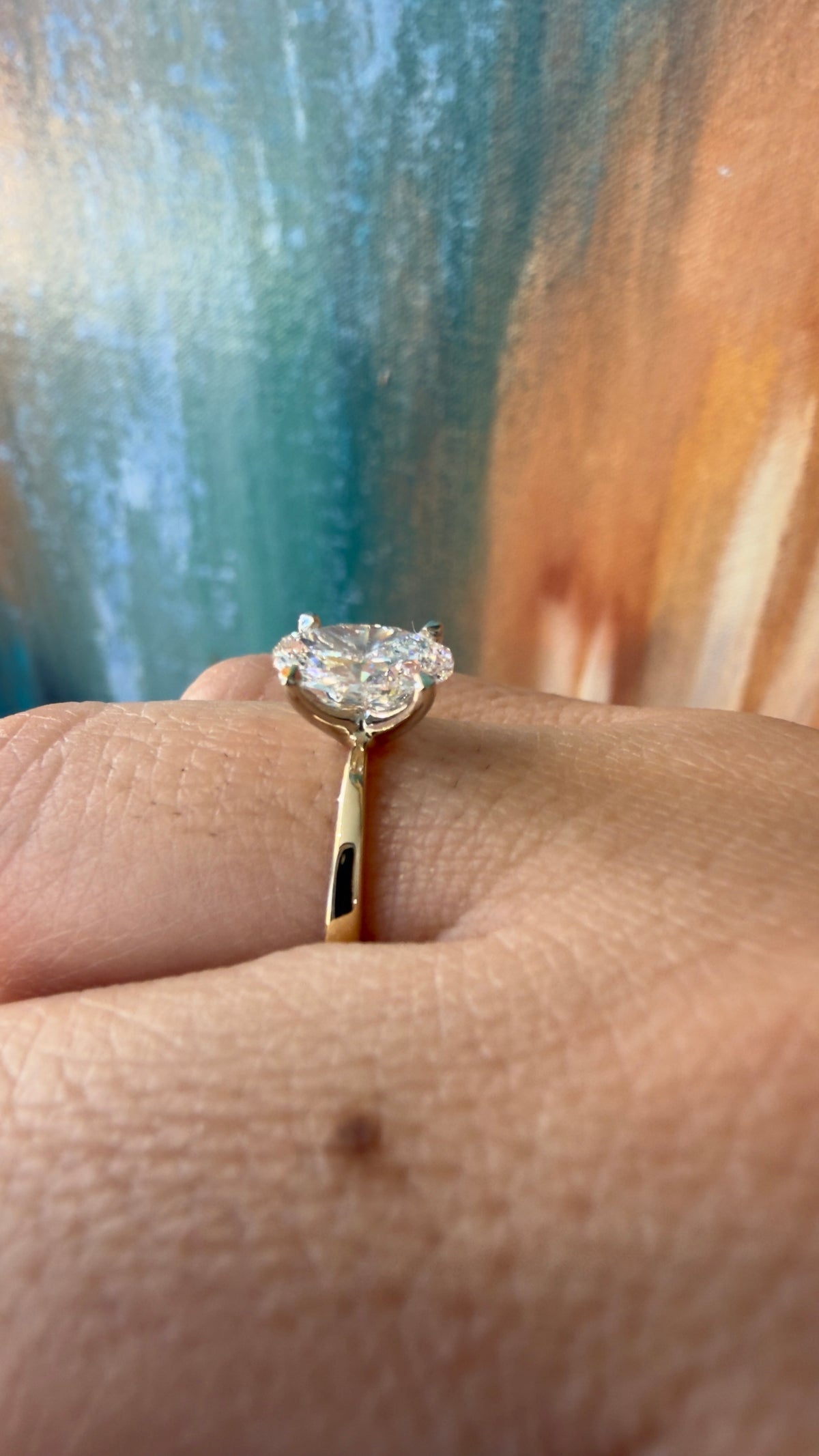 Anillo compromiso solitario