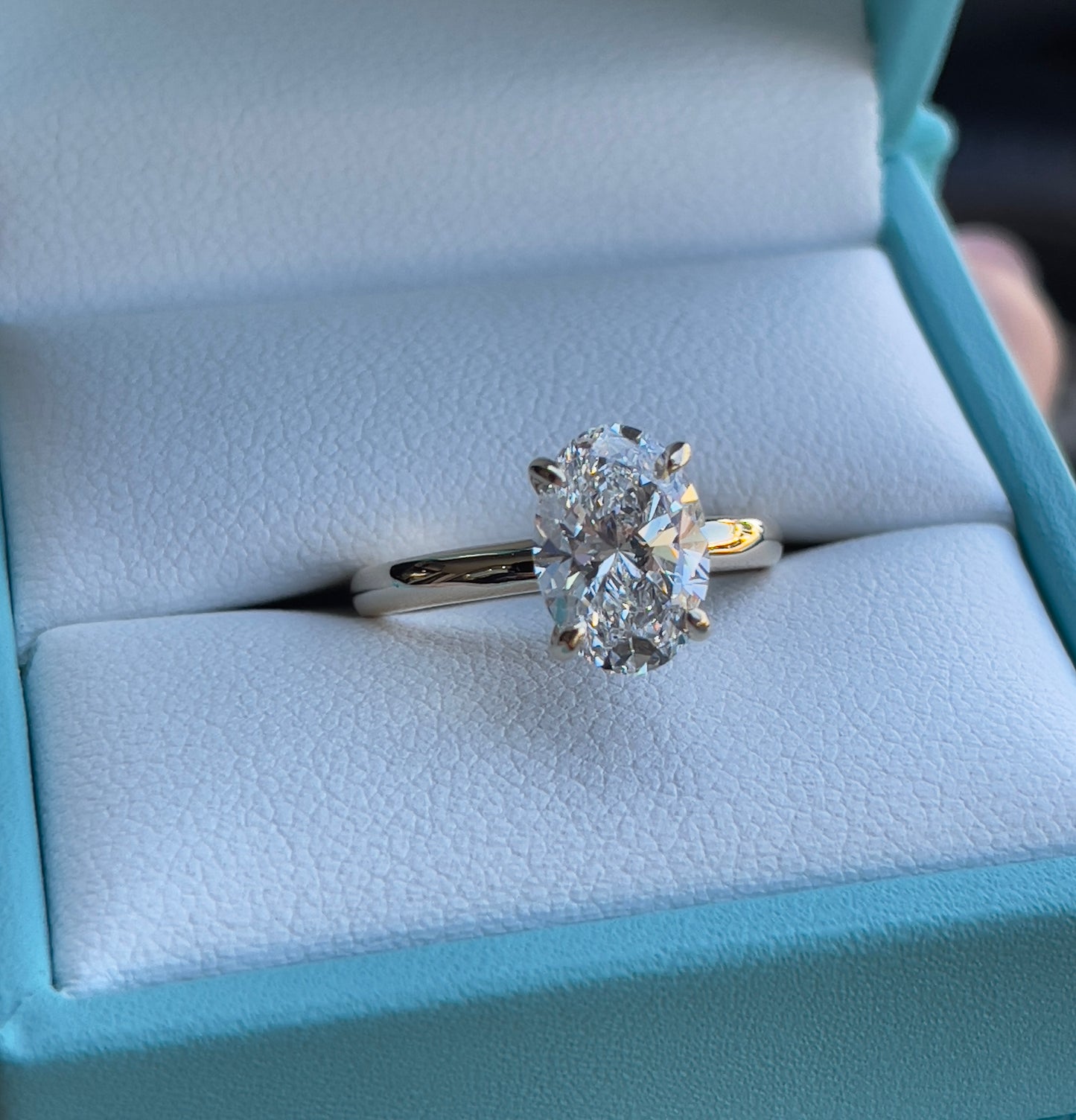 Anillo de Compromiso con Diamante de Laboratorio 1 CT