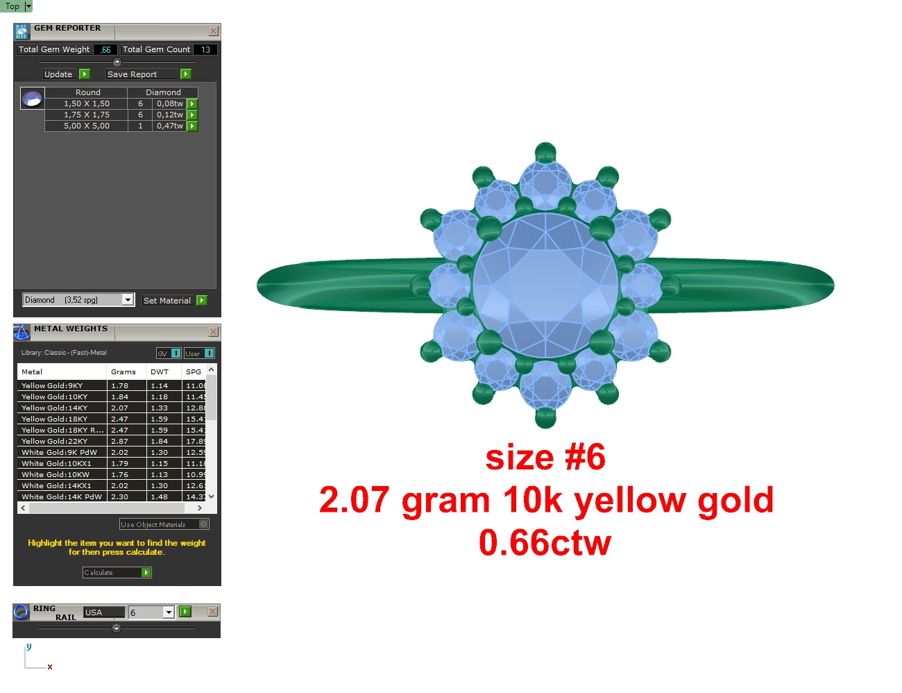 Anillo compromiso Girasol