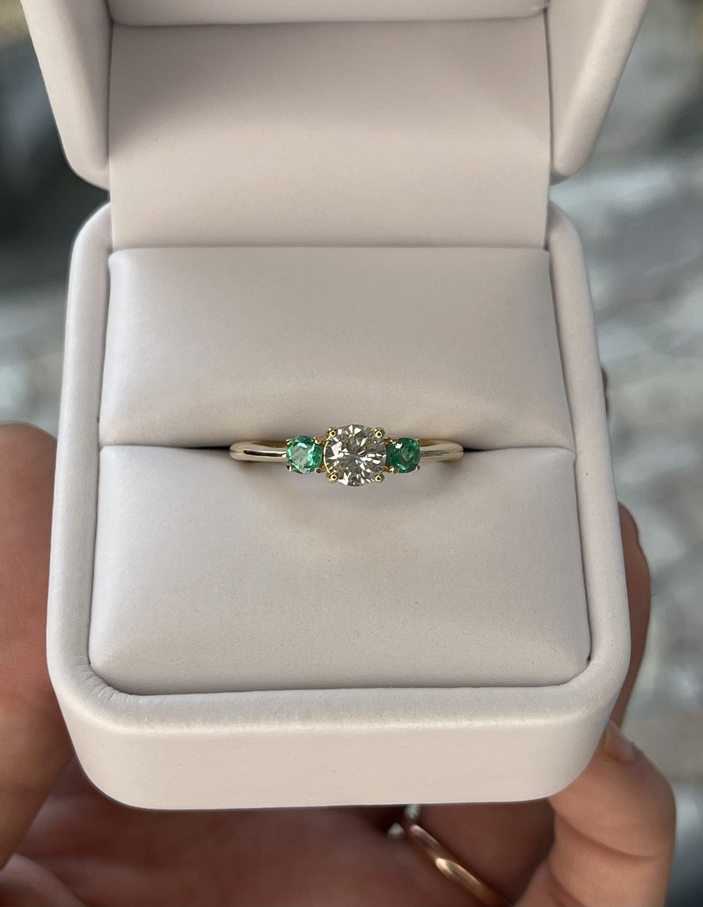 Anillo Trilogía en Oro 10k — Mod. 1