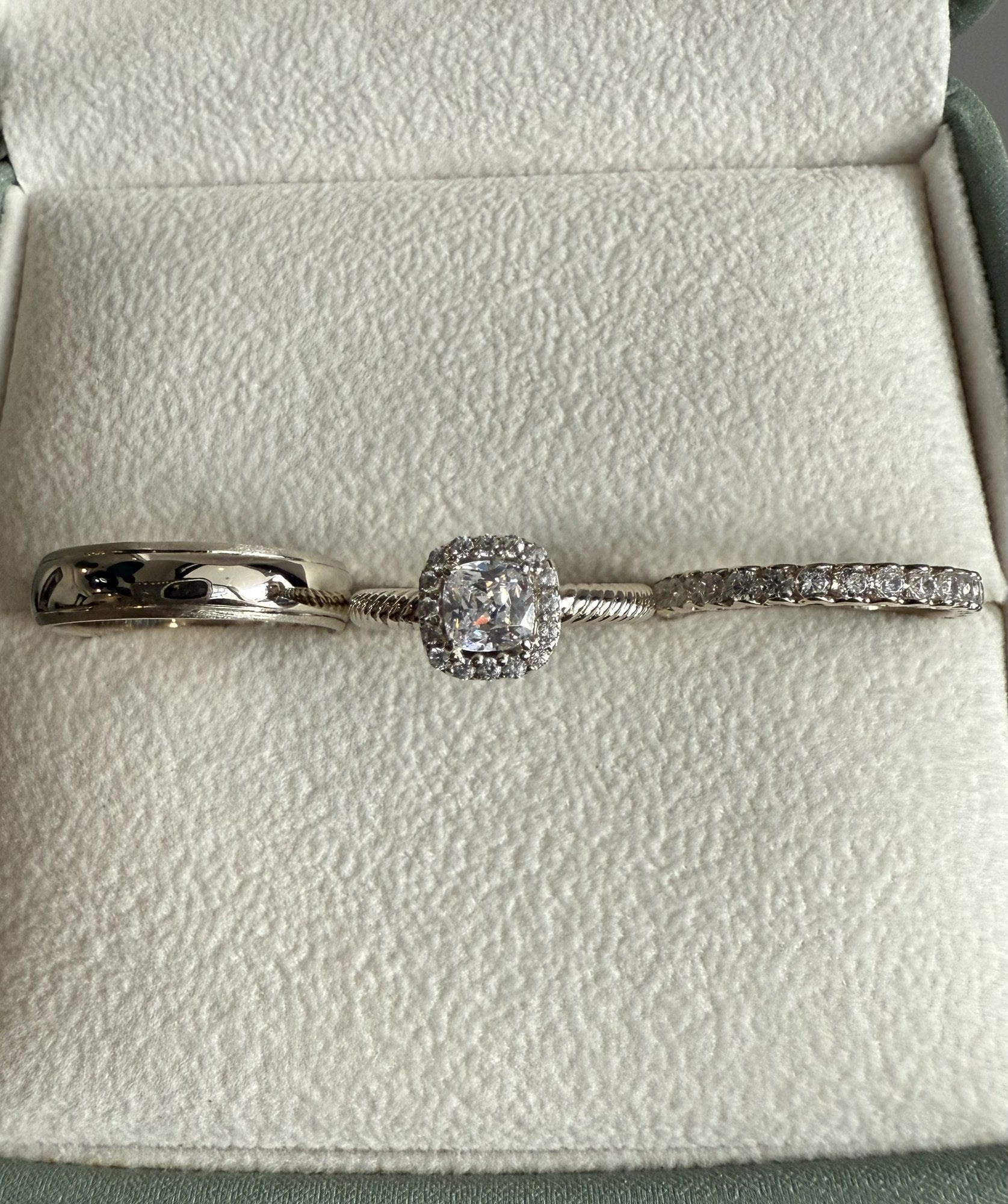 Trío de Matrimonio en Oro 10k — Mod. 15