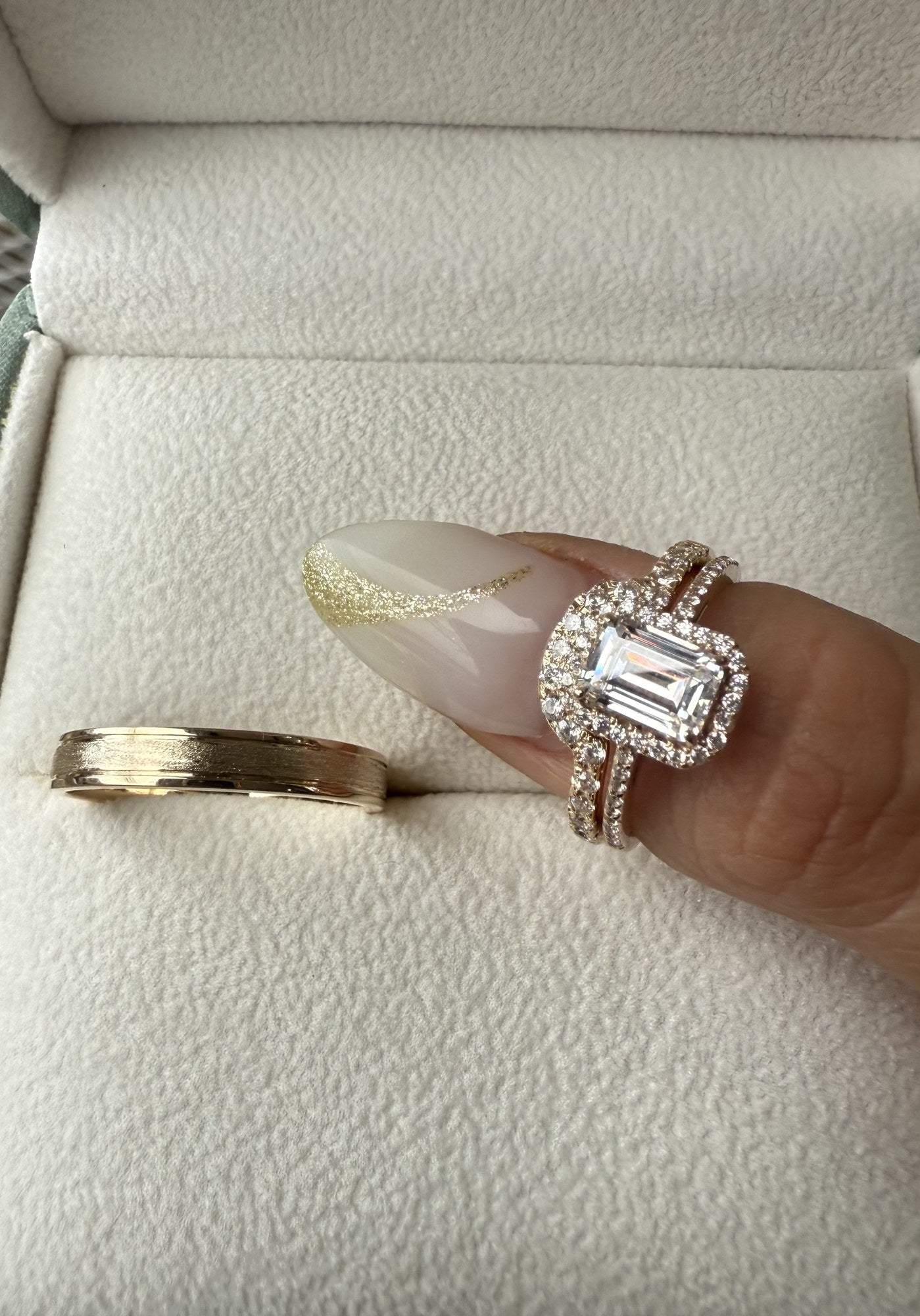 Trío de Matrimonio en Oro 10k — Mod. 16