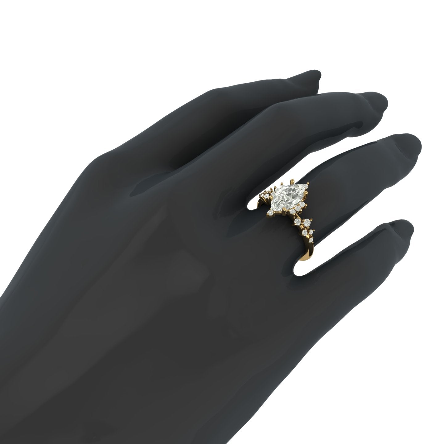 Anillo Vintage con Piedra Marquis
