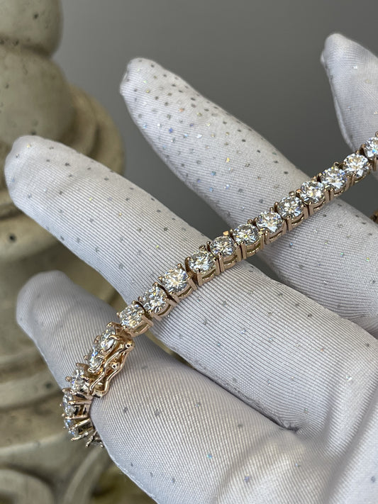 Pulso tennis de zirconias en oro